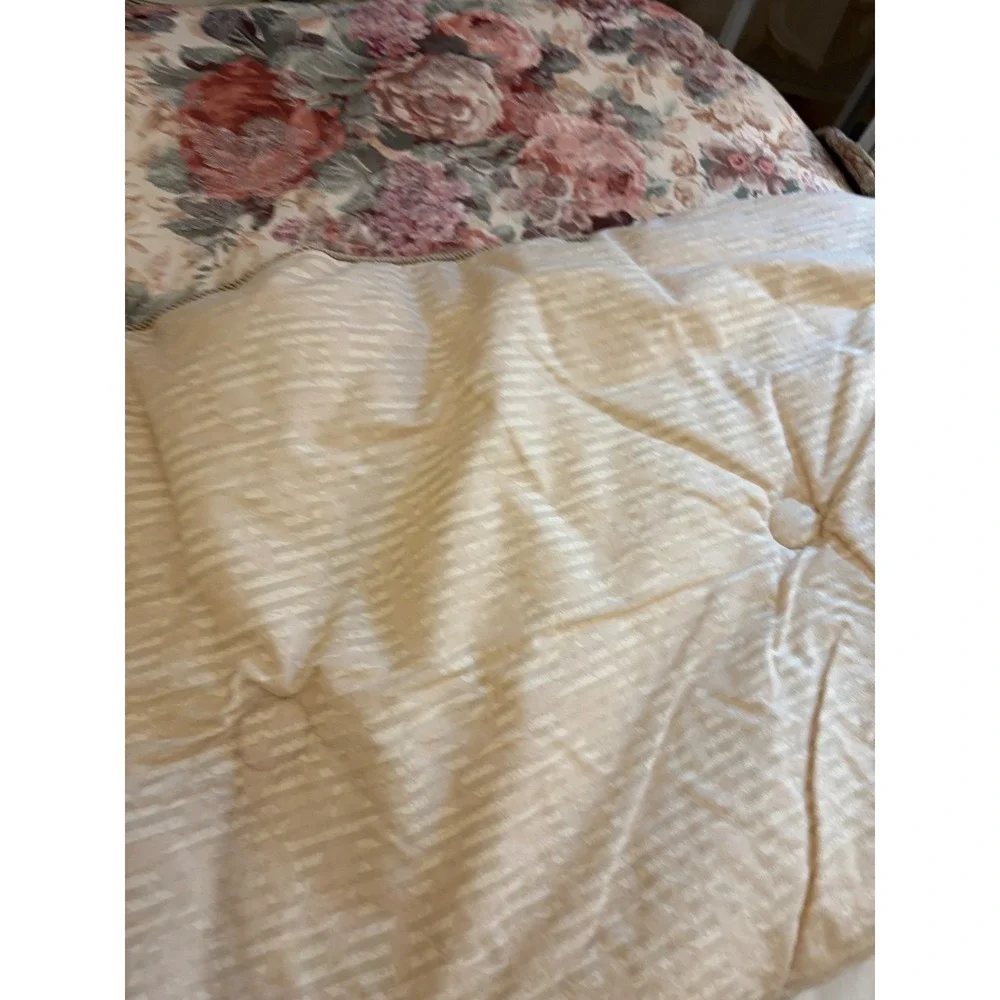 Vintage Croscill Cotswold Twin Comforter Bedskirt Sham 3 Pc Set USA
